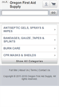 Mobile Screenshot of oregonfirstaidsupply.com